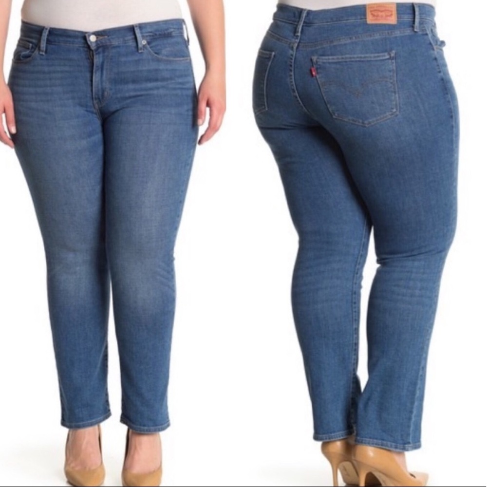 Levi’s Classic Straight Jeans 22W Blue 414 NWT